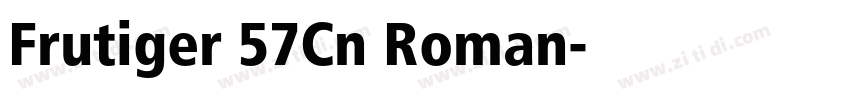 Frutiger 57Cn Roman字体转换